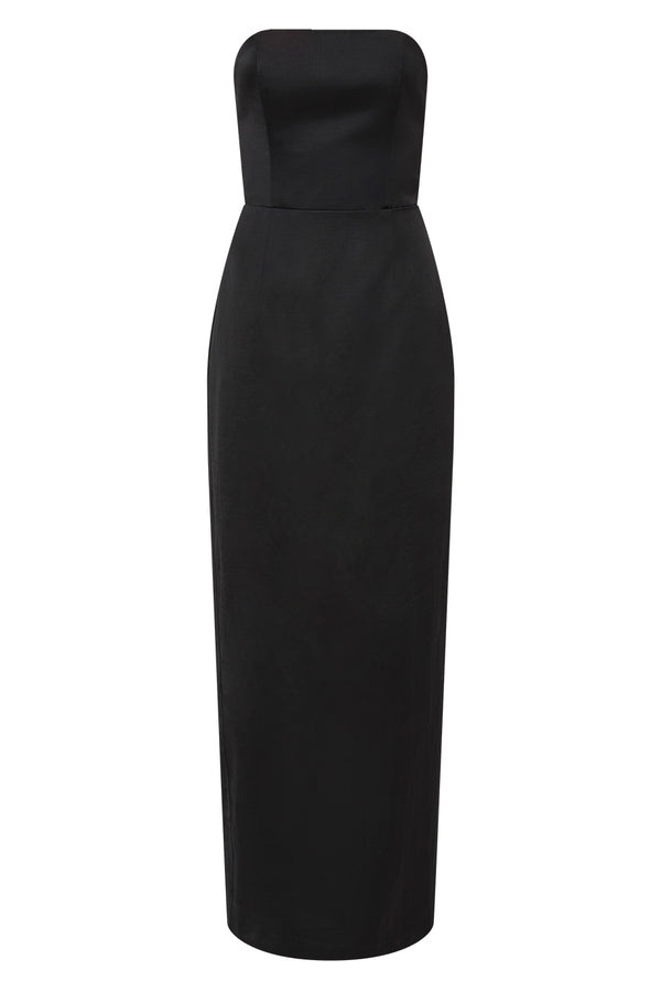 Romeo Strapless Dress Black - 1