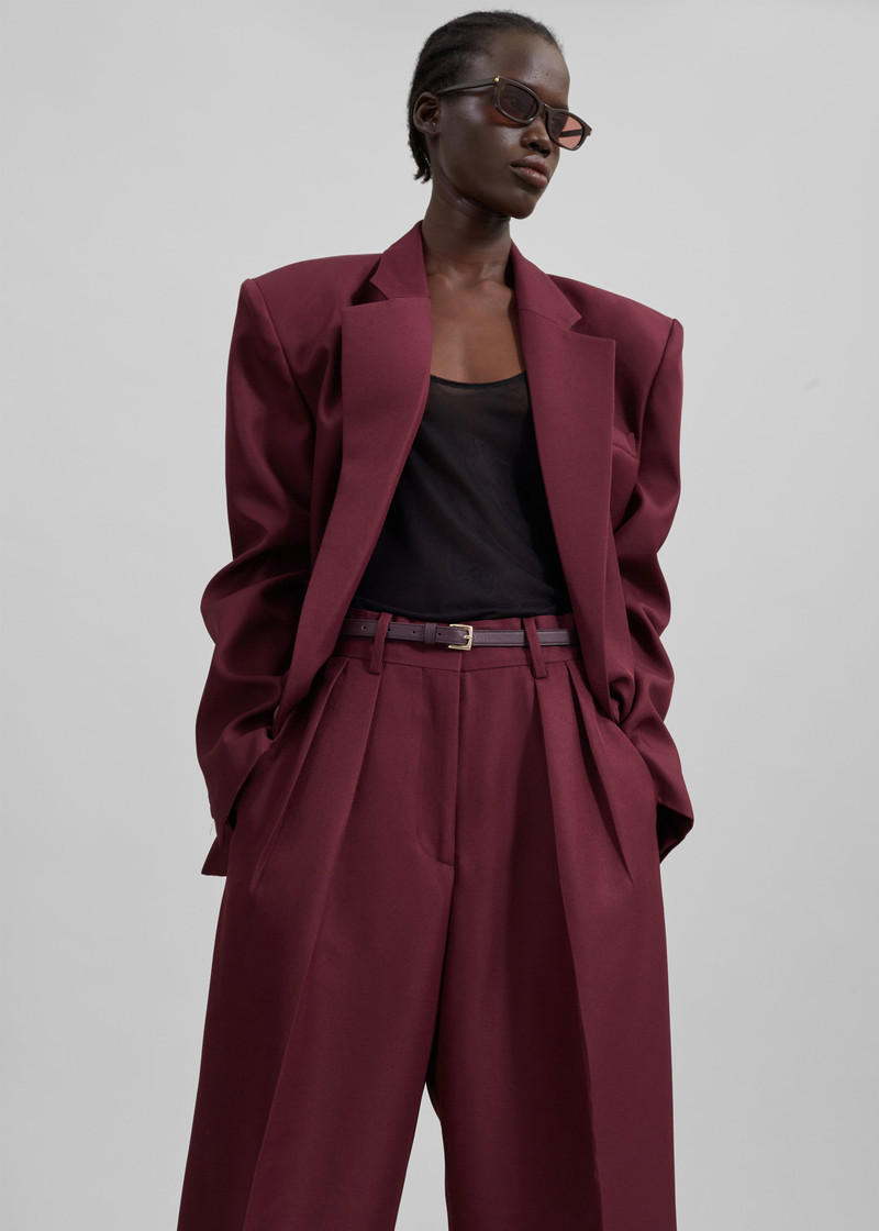 Jun Blazer - Burgundy 10