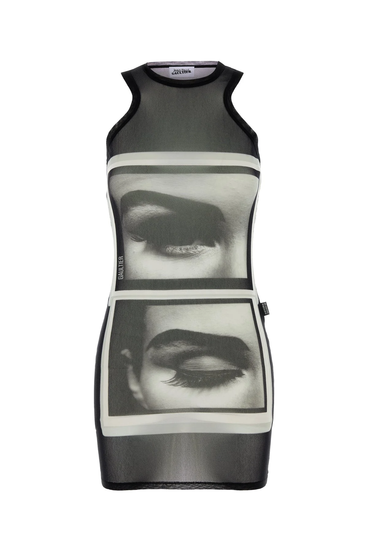 Printed tulle mini dress - 1
