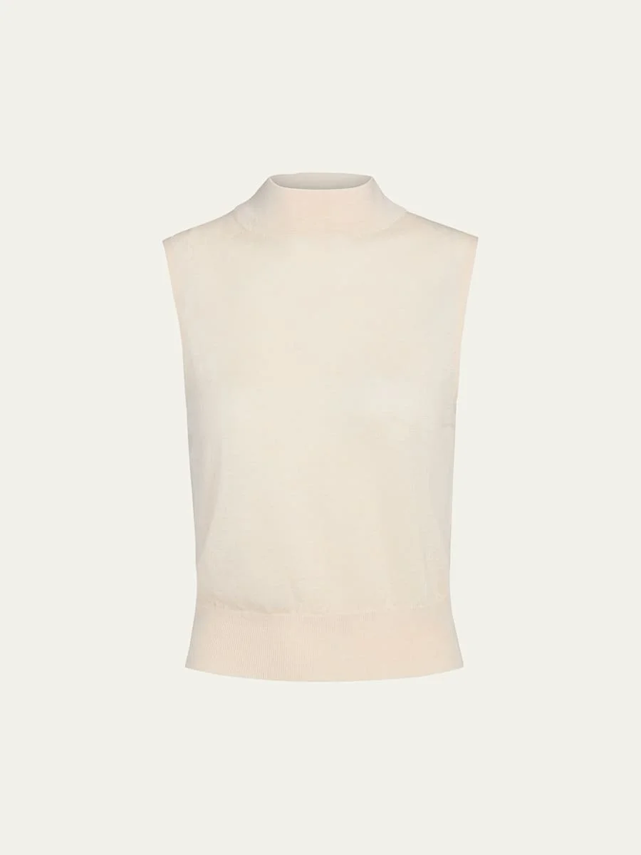 Sleeveless Mock-Neck Top - 1
