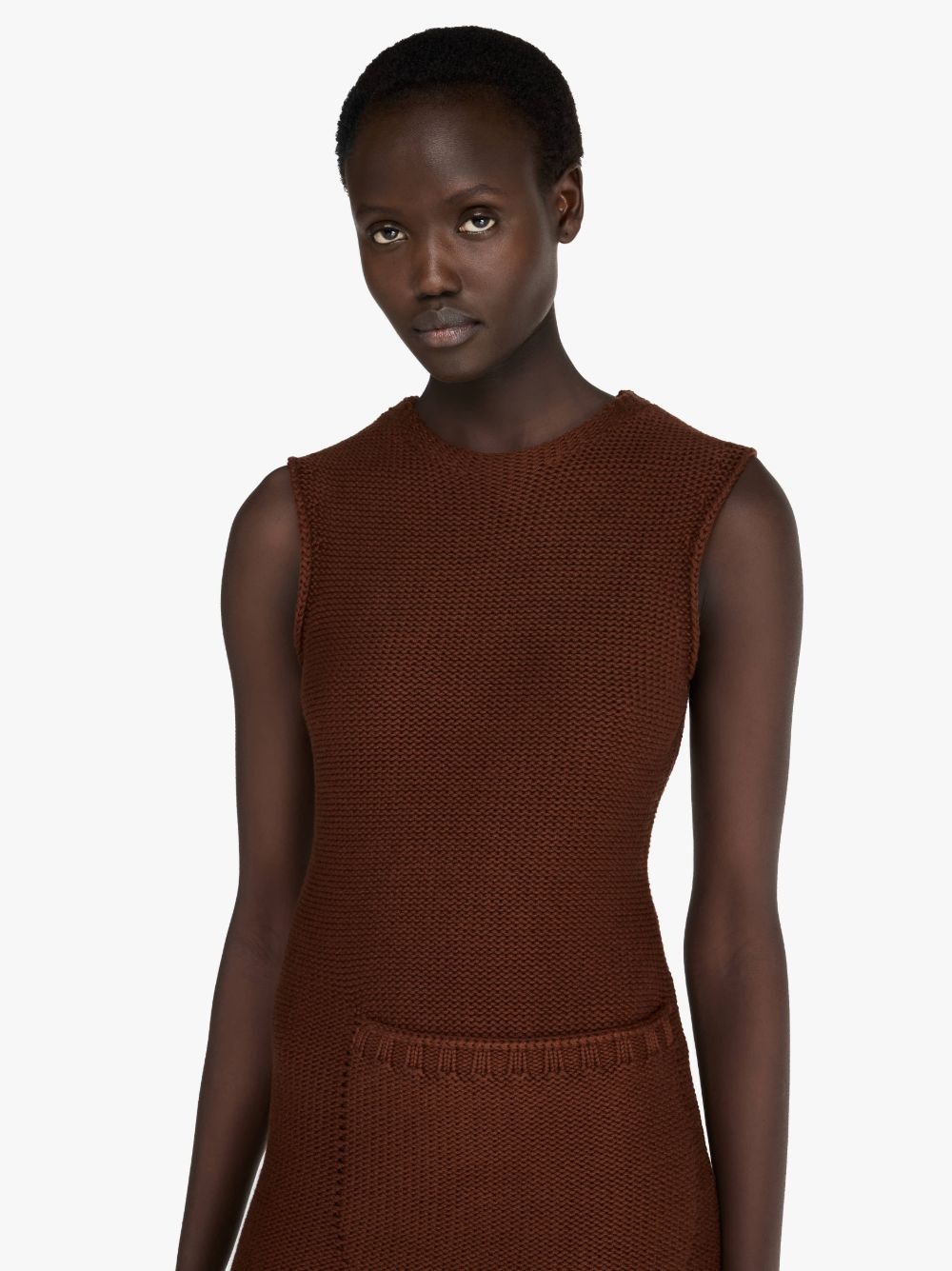 KNITTED MINI SHIFT DRESS - 4