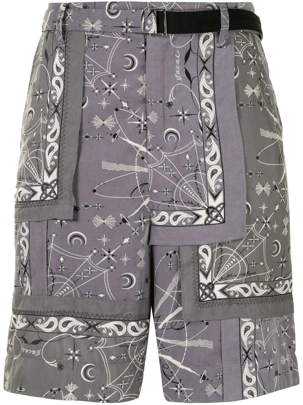 paisley print Bermuda shorts - 1