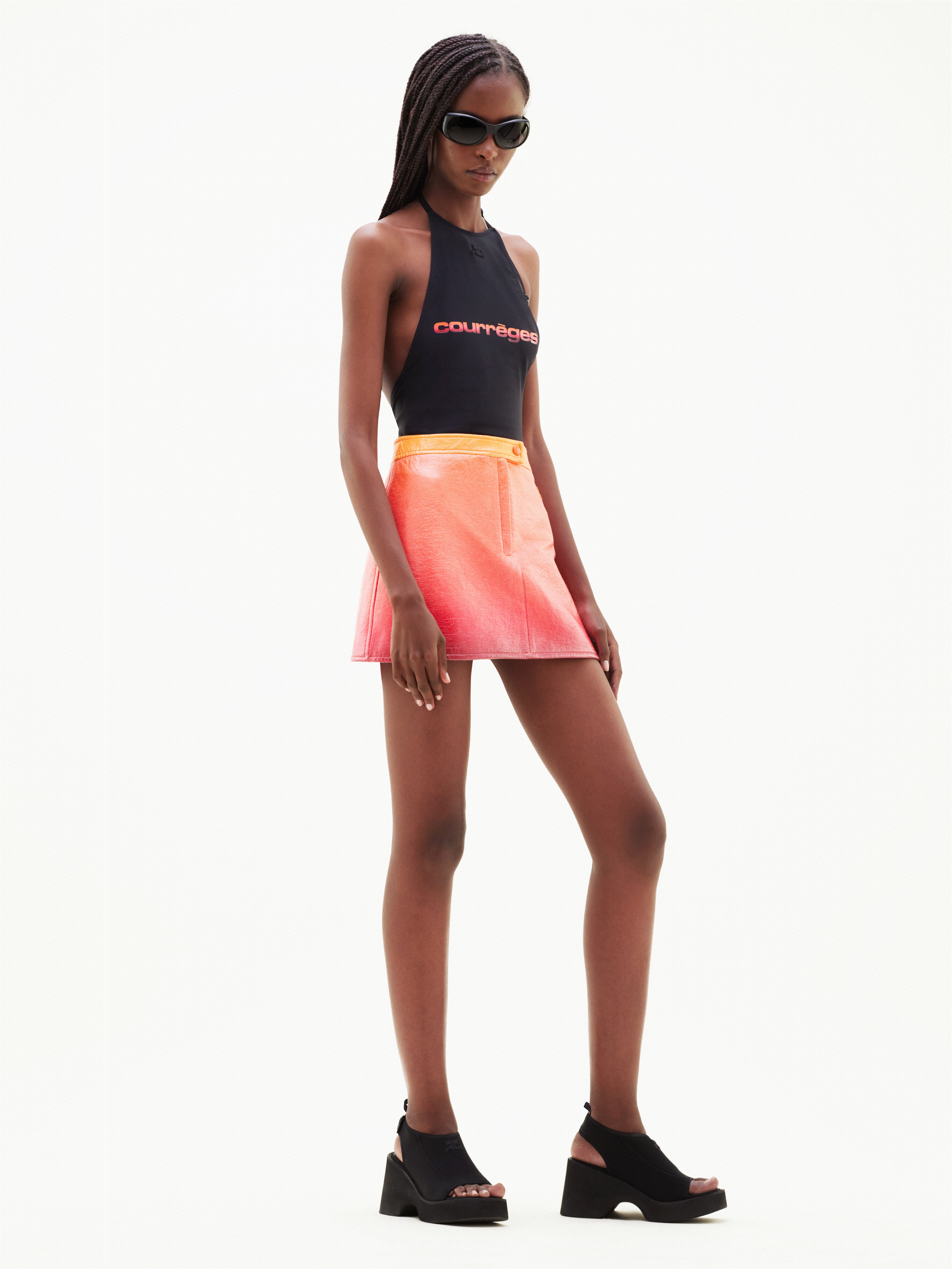 ICONIC VINYL MINI SKIRT - 3