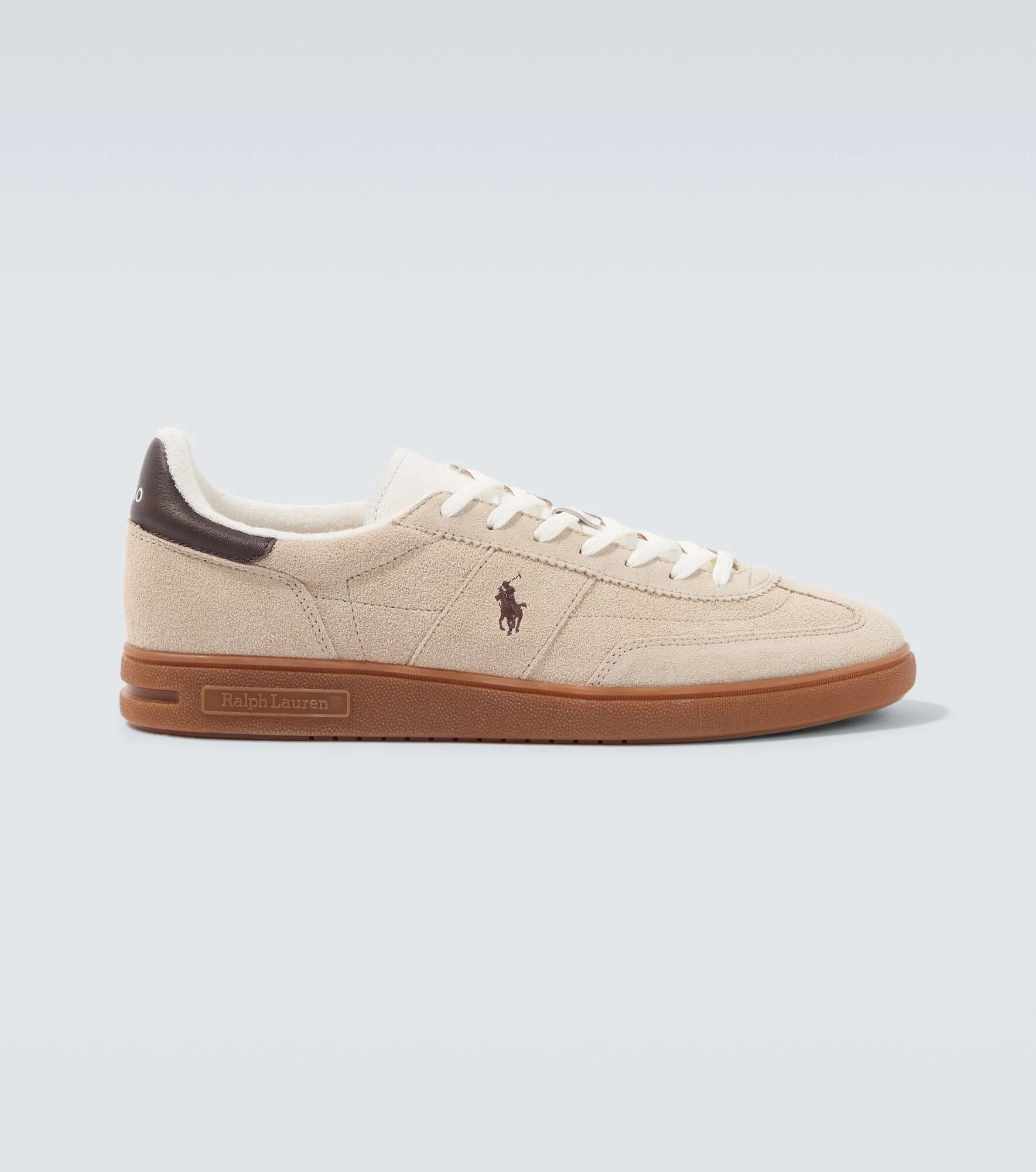 Suede low-top sneakers - 1