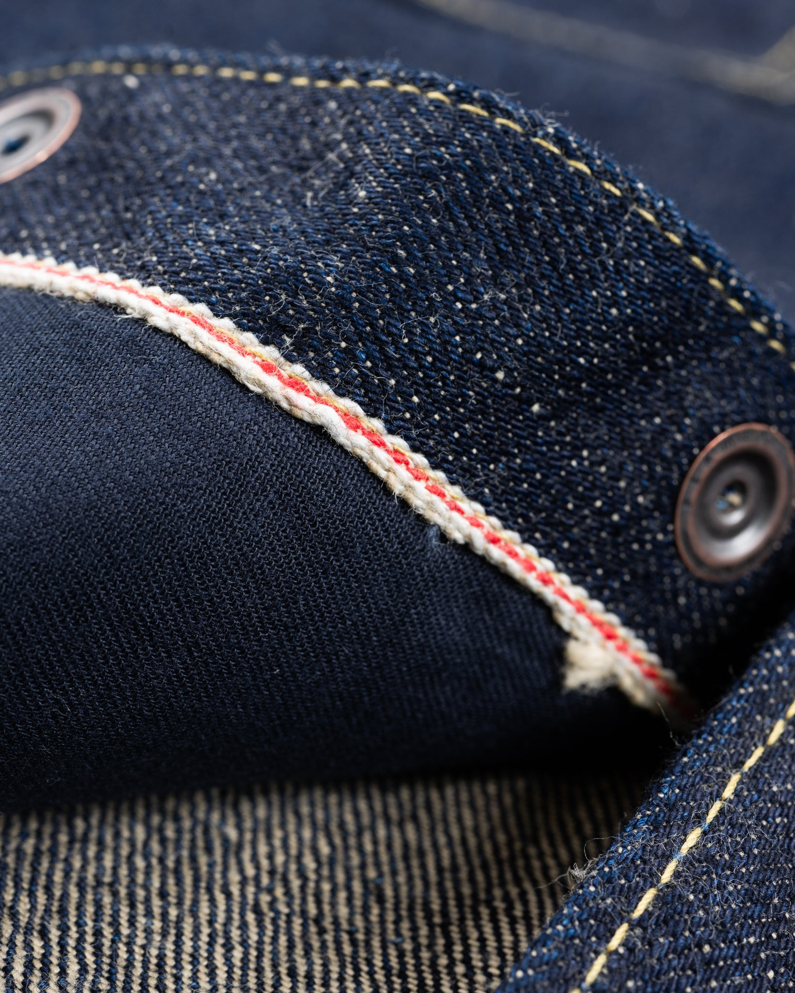 IHSH-292-IND 18oz Vintage Selvedge Denim CPO Shirt - Indigo - 12