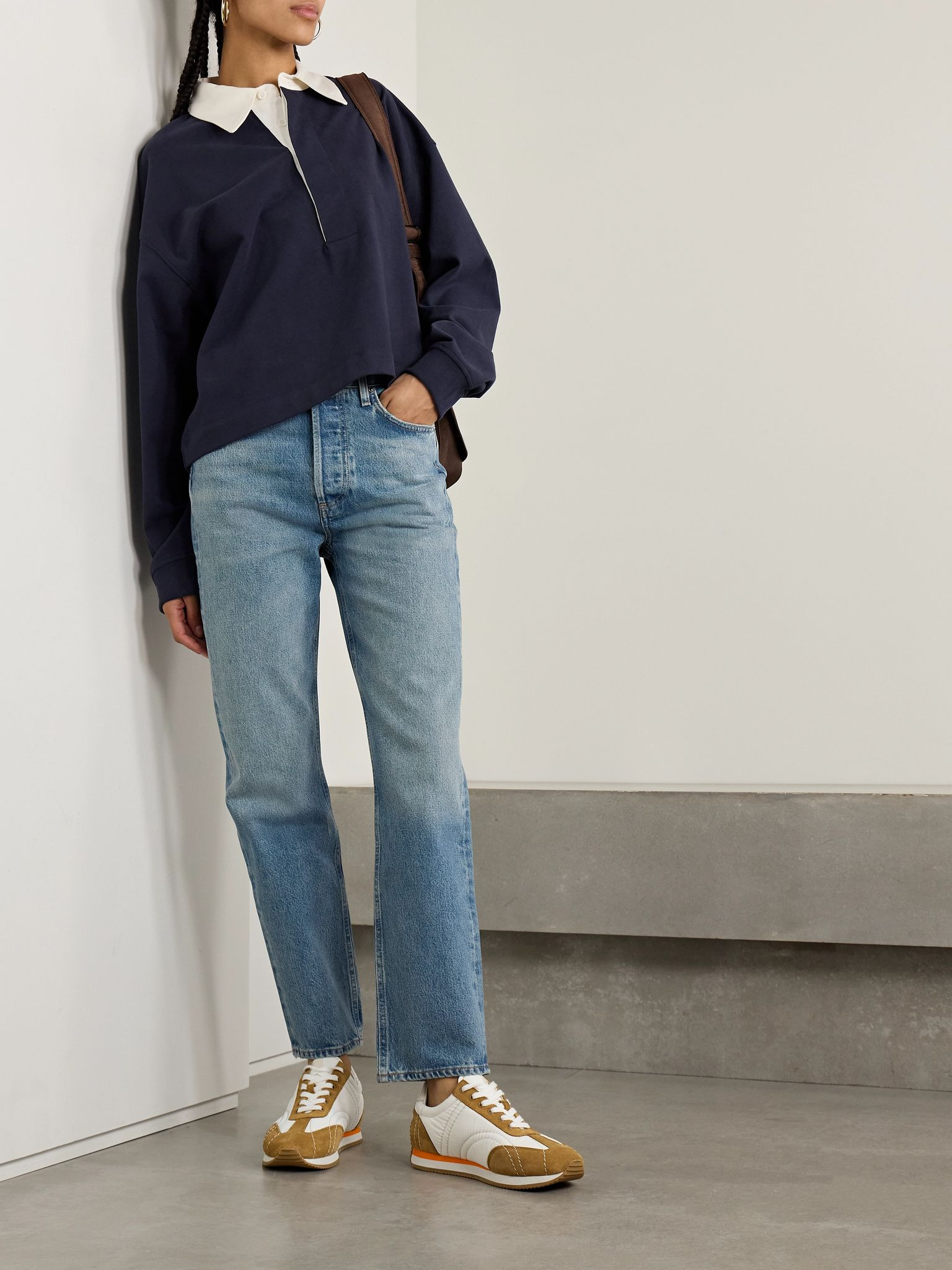 Blaine high-rise straight-leg jeans Light denim - 2