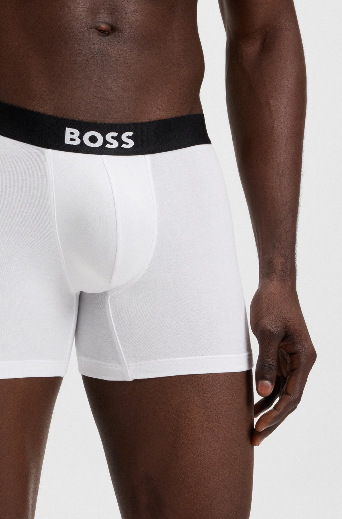 TWO-PACK OF STRETCH-COTTON BOXER BRIEFS WITH LOGO WAISTBANDS - 4