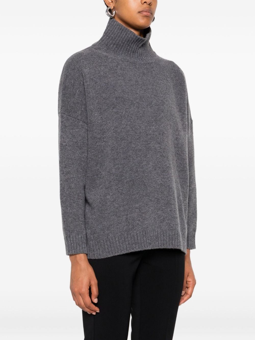 high-neck wool sweater - 3