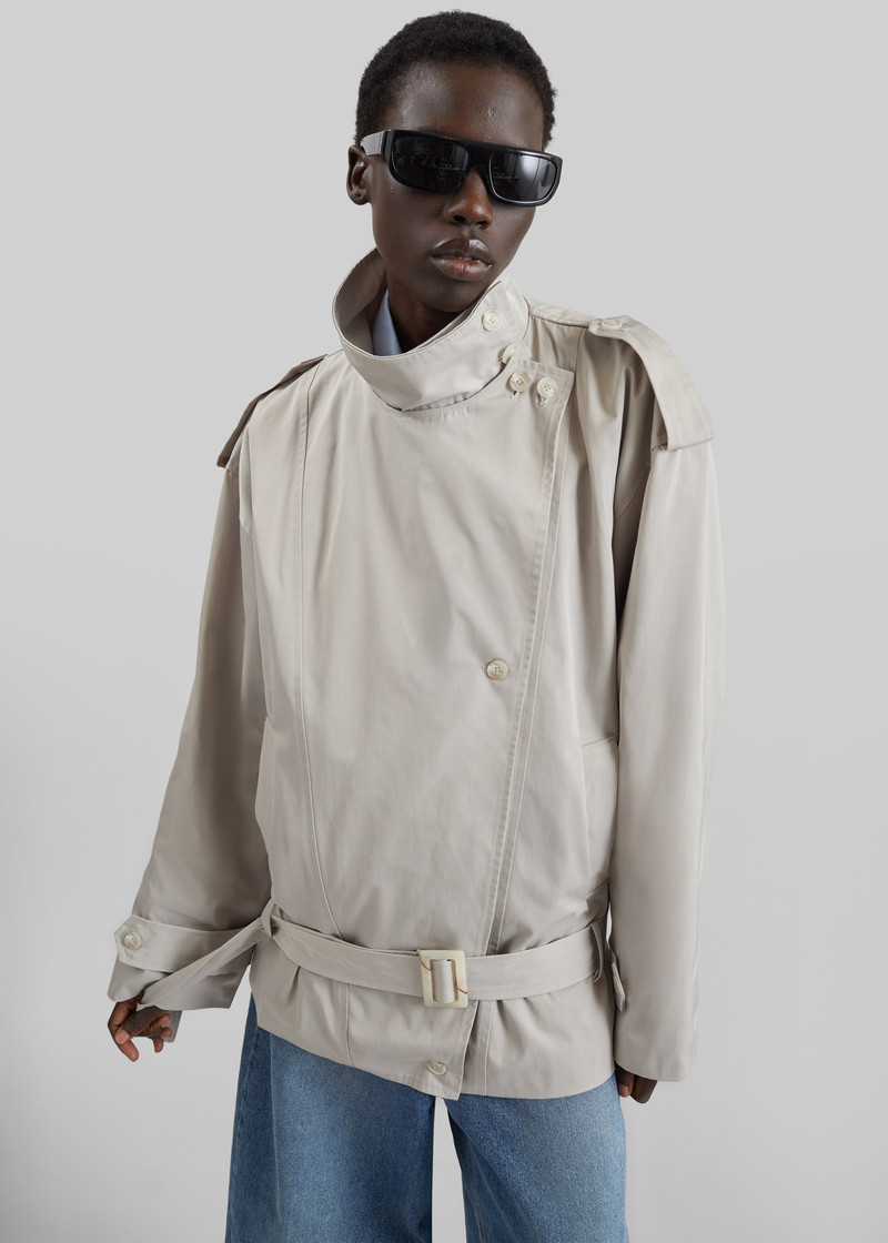 Virar Short Trench - Ice Grey 5