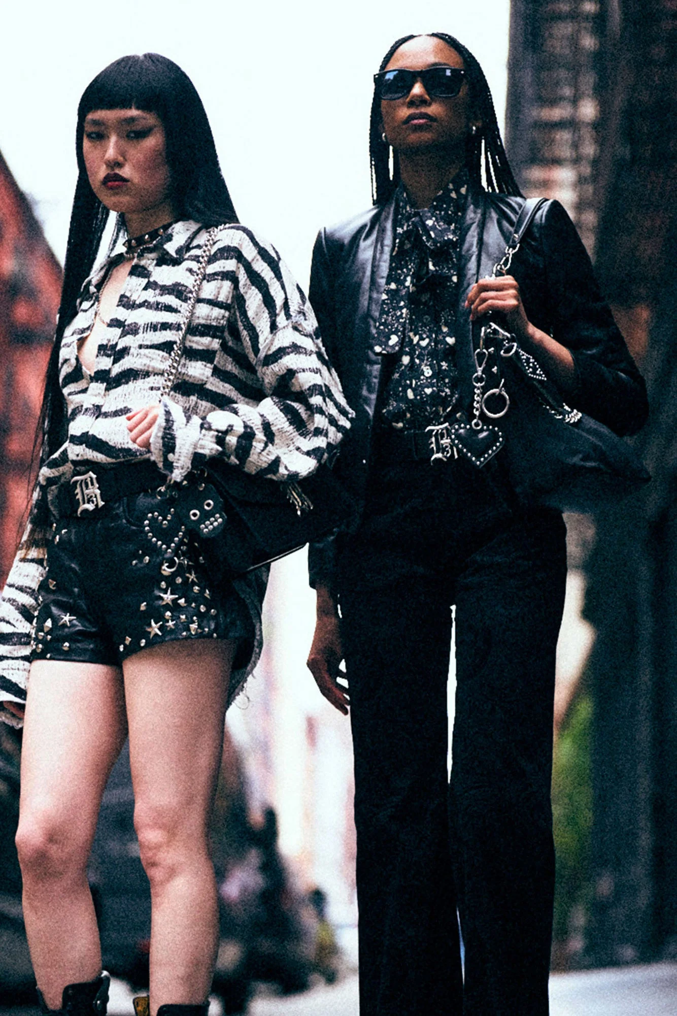 LEATHER SHRUNKEN BLAZER - 1