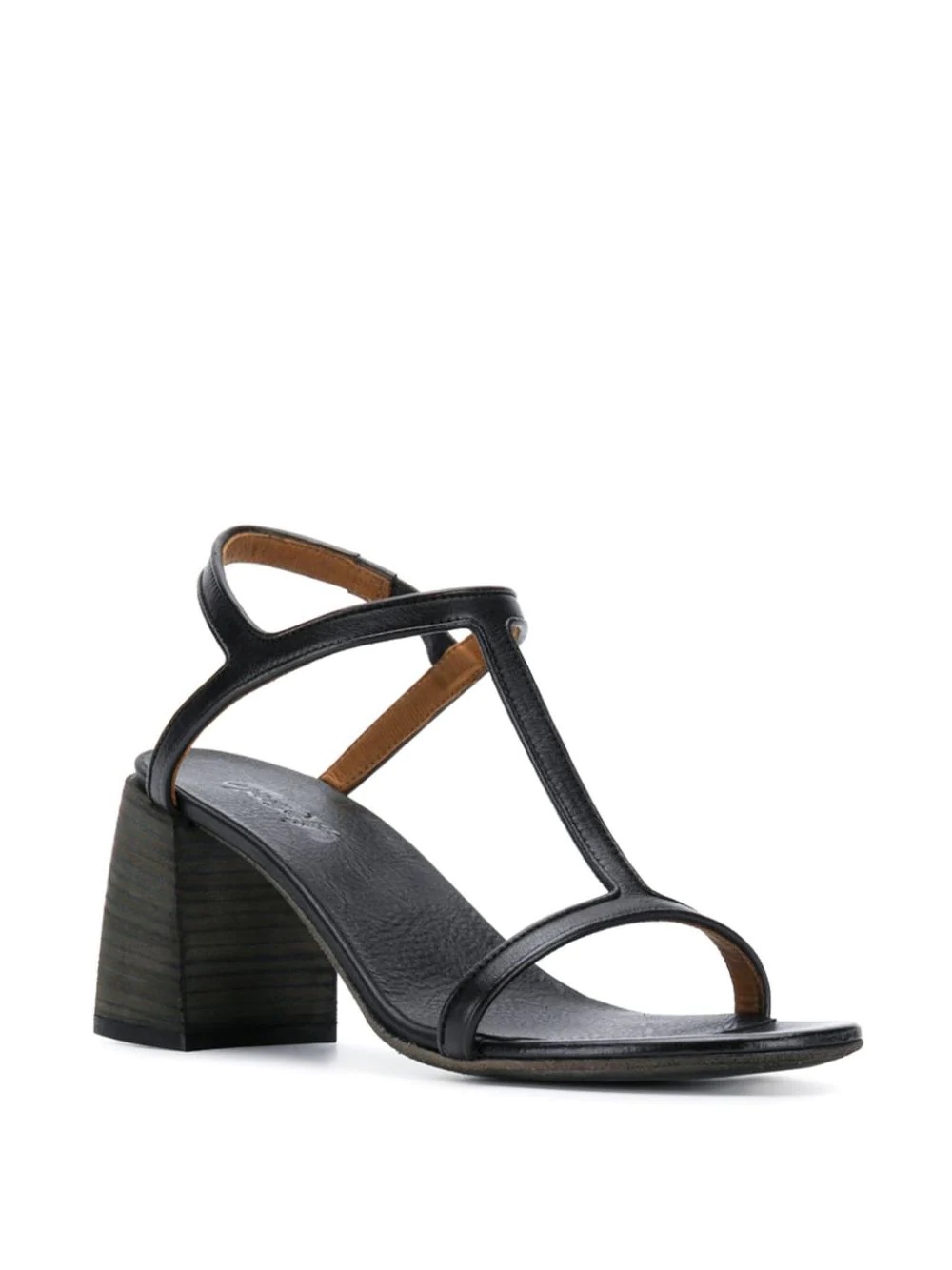 black leather sandals - 2