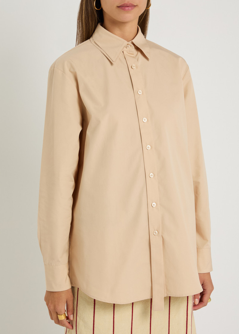 BETTTER Bettter Ambrose Layered-effect Cotton-poplin Shirt outlook