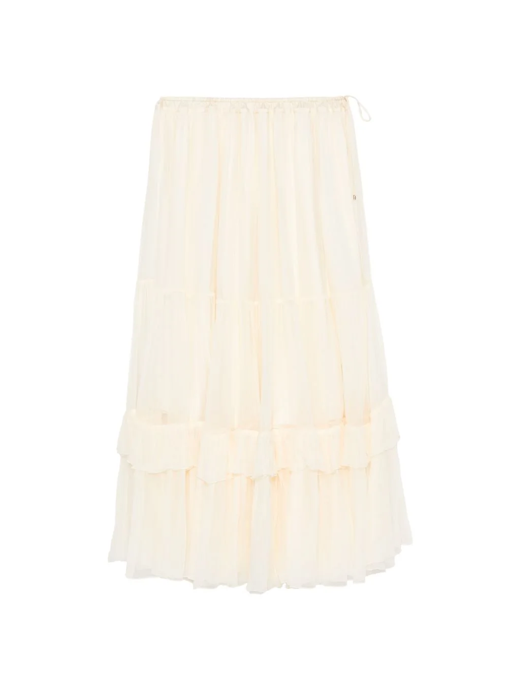 tiered ruffled maxi skirt - 1