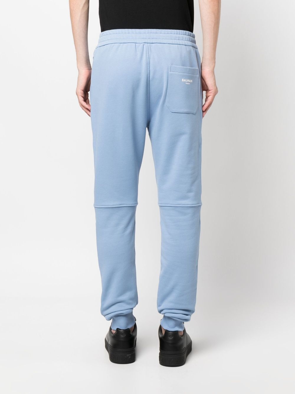 elastic-waist cotton sweat pants - 4