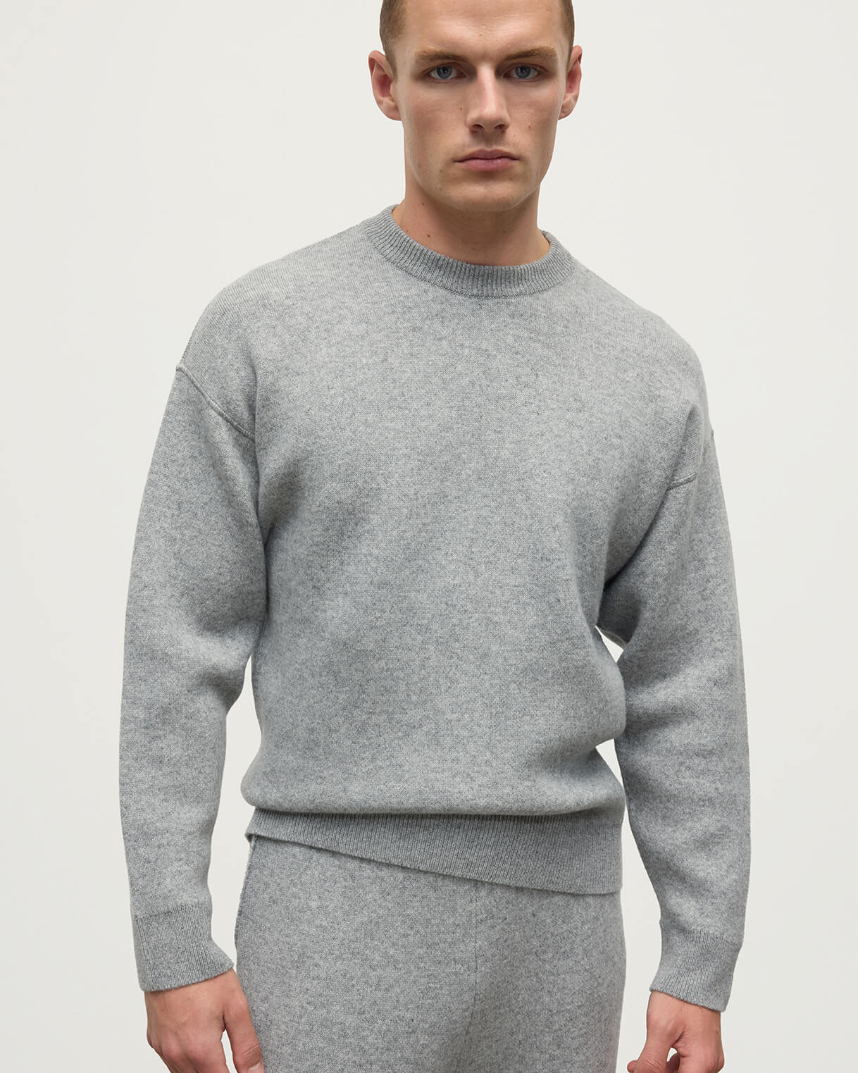 Double Face Grey Sweatshirt - 5