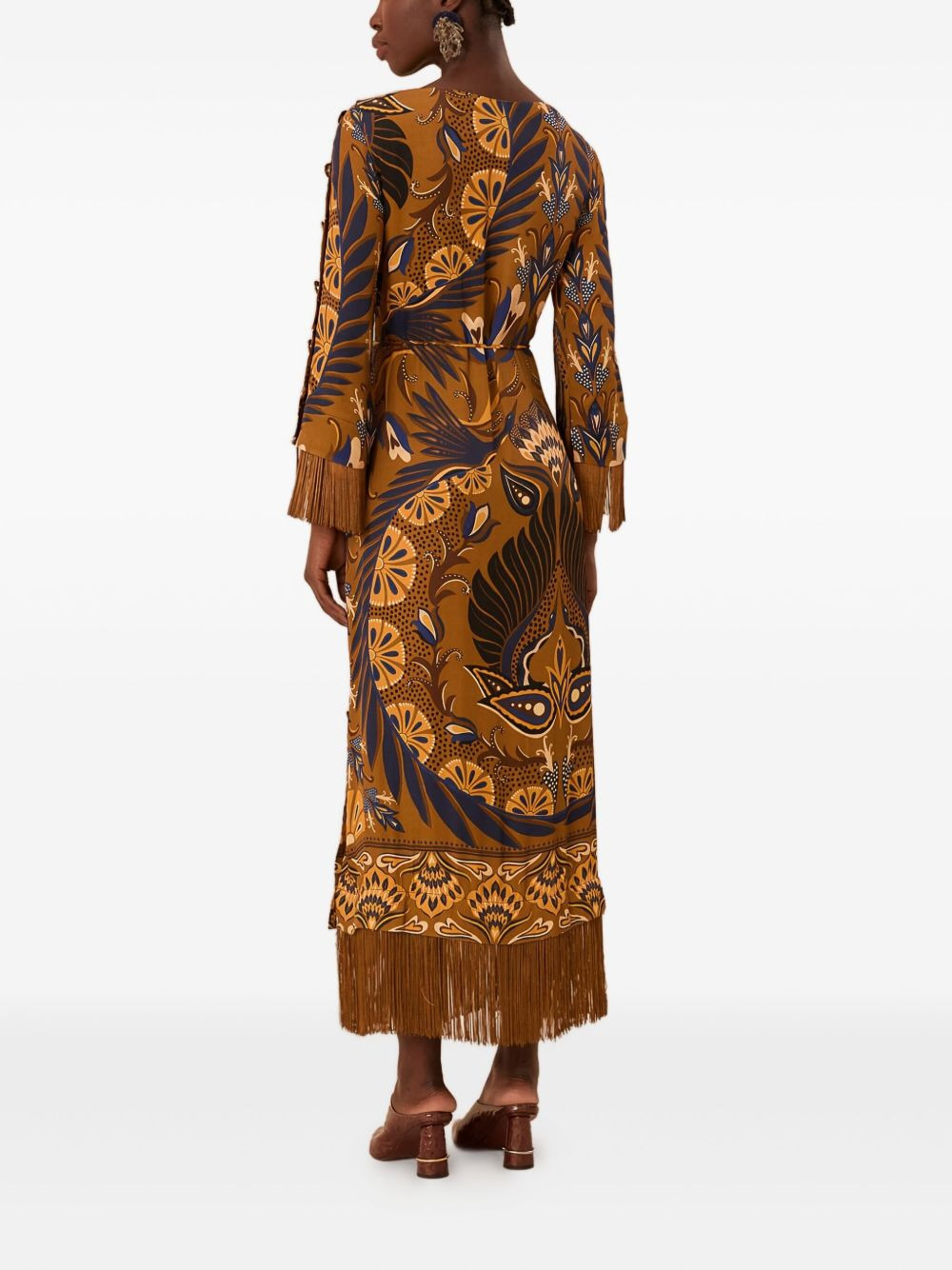 Gold Heart Forest lenzing™ ecovero™ maxi dress - 3