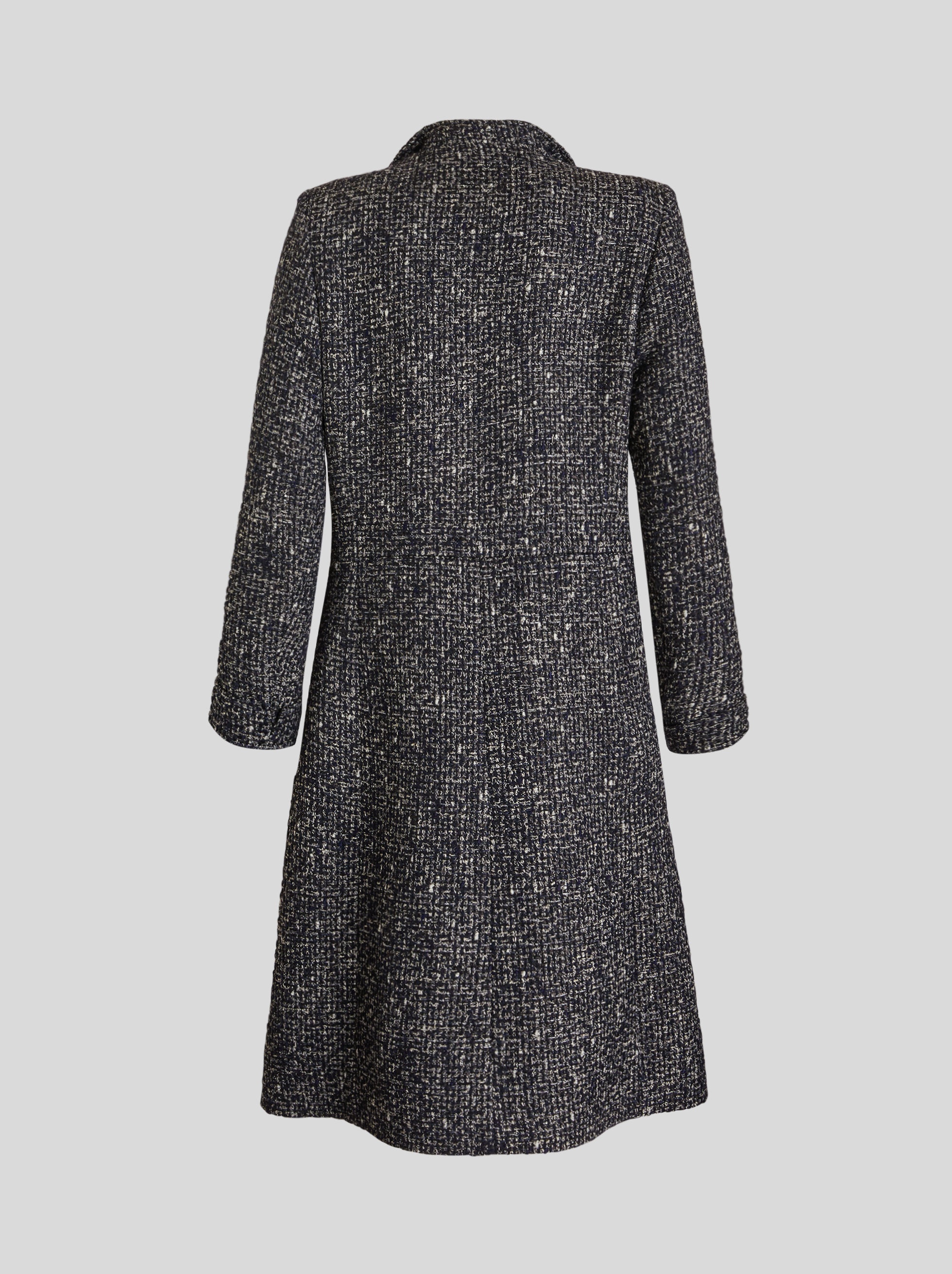 BOUCLÉ OVERCOAT WITH PEGASO BUTTONS - 5