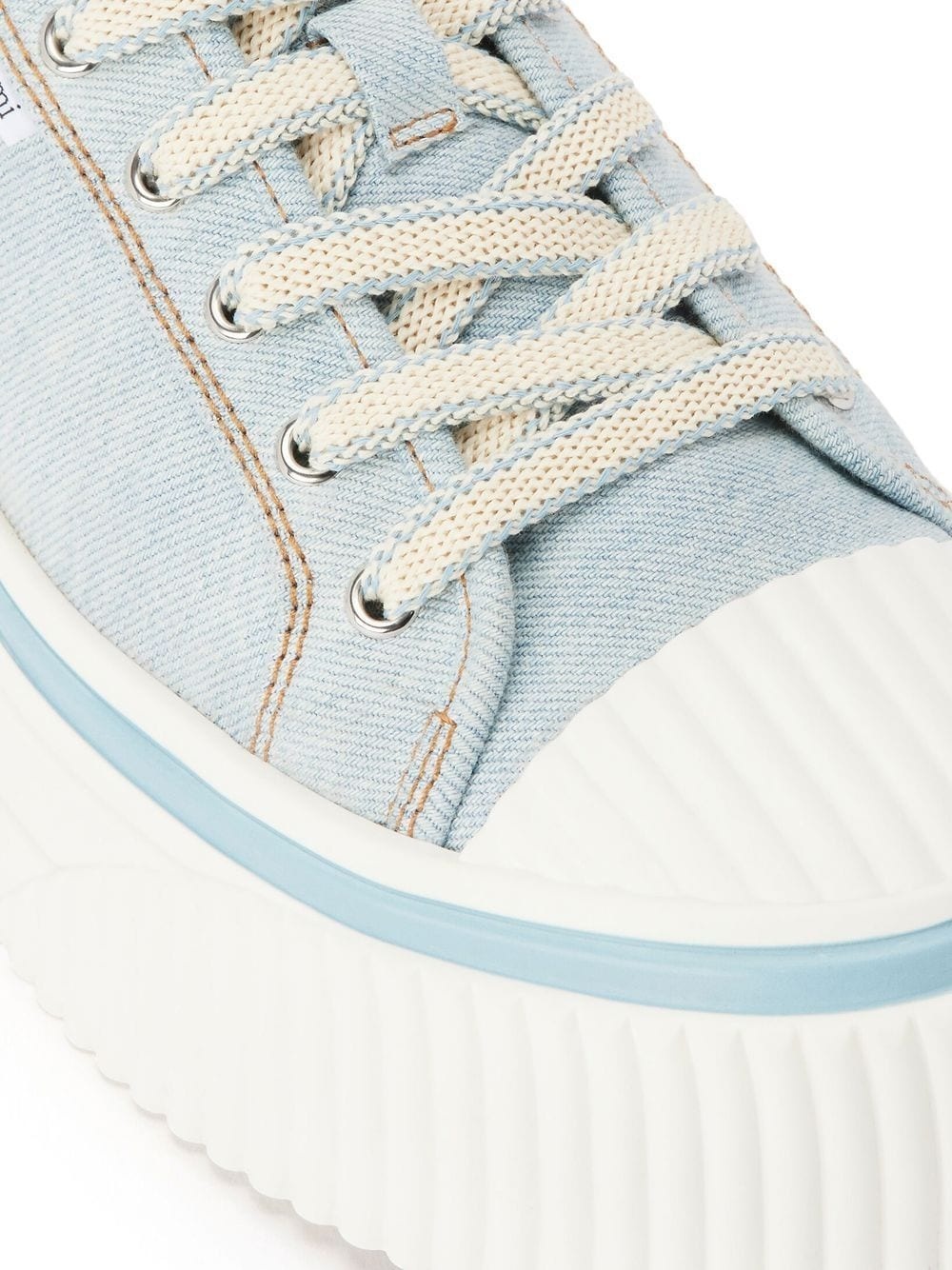 canvas low-top sneakers - 5