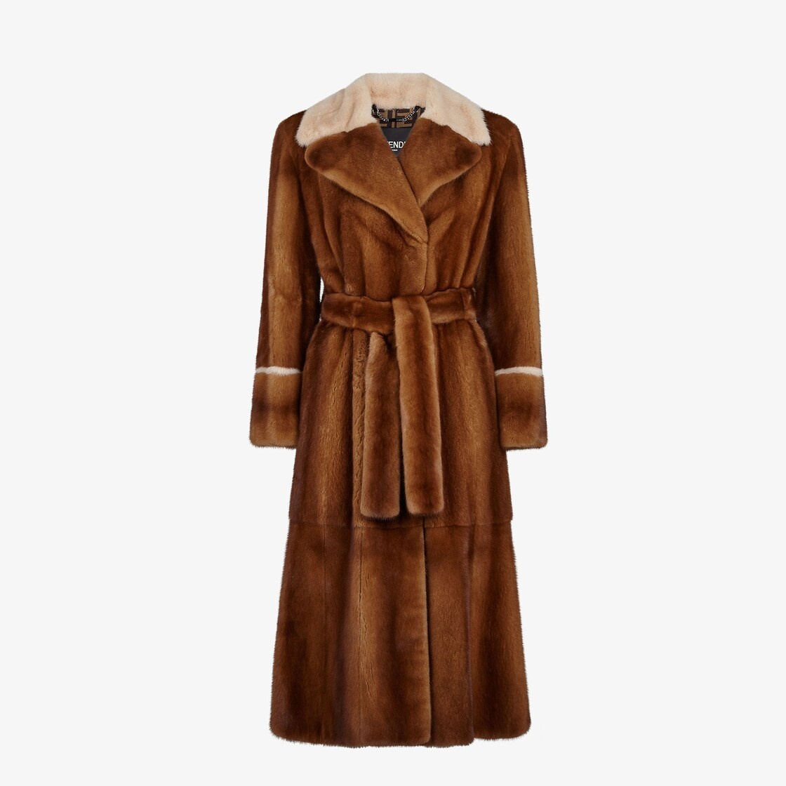 Brown mink coat - 1
