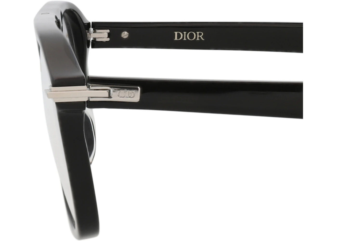 Dior Aviator-Frame Acetate Optical Frames Black Black Transparent (DM50037I-55-001) - 4