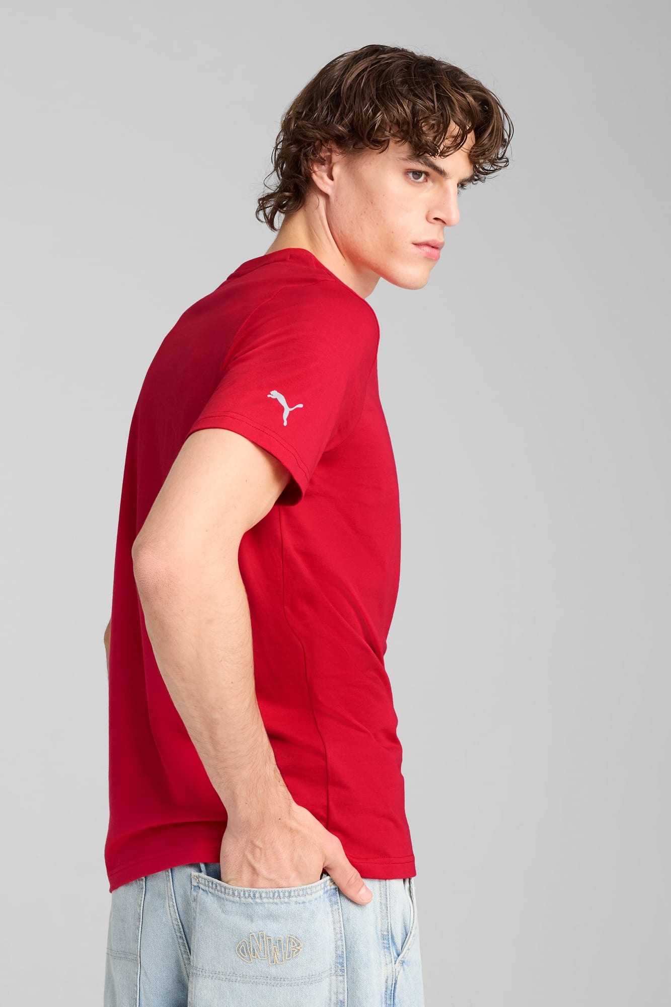 Scuderia Ferrari Race Tonal Big Shield Men's Tee - 4