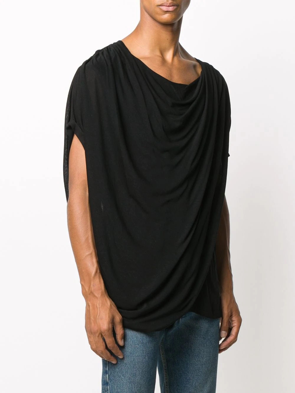 draped t-shirt - 3