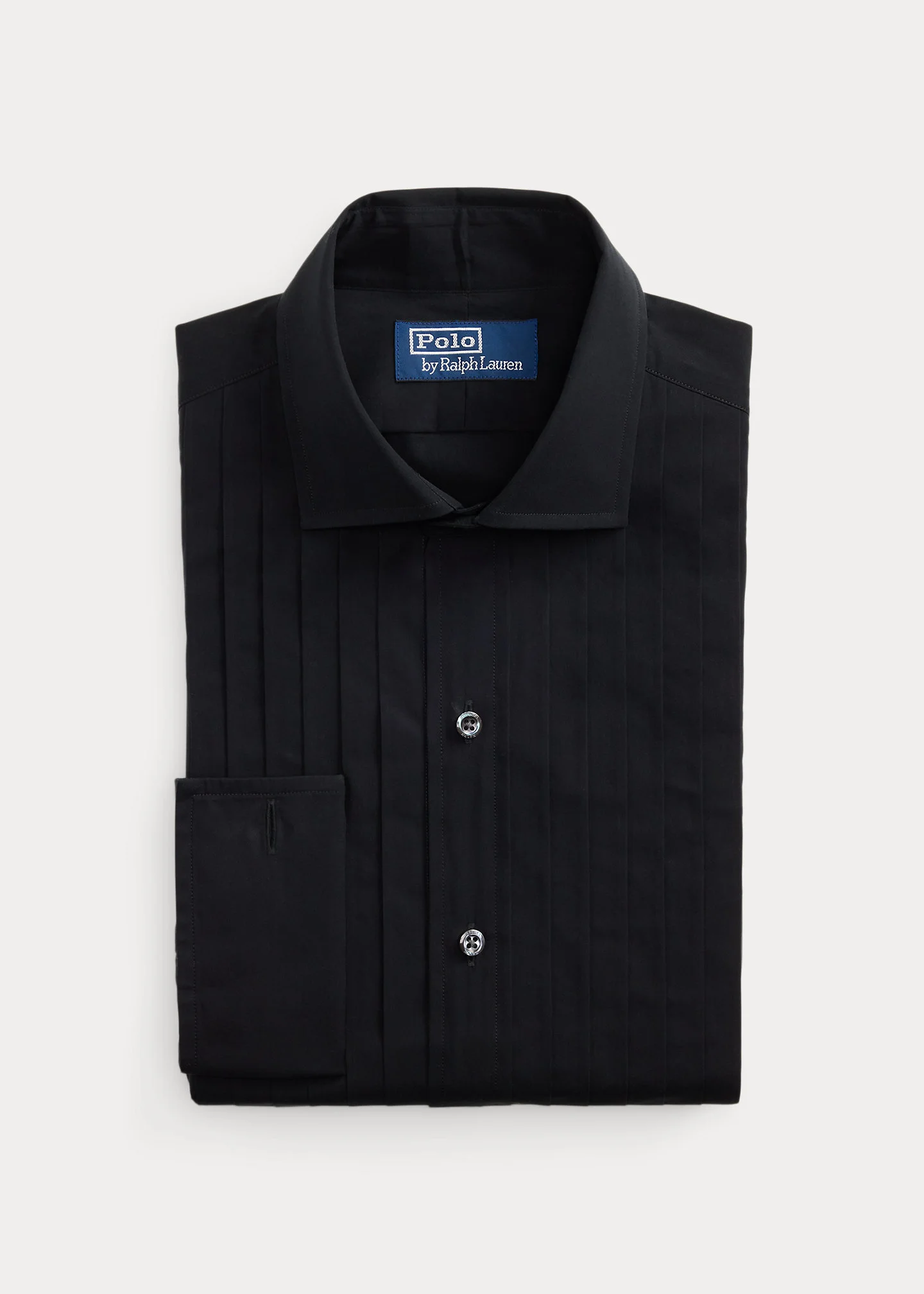 Custom Fit Poplin Tuxedo Shirt - 1
