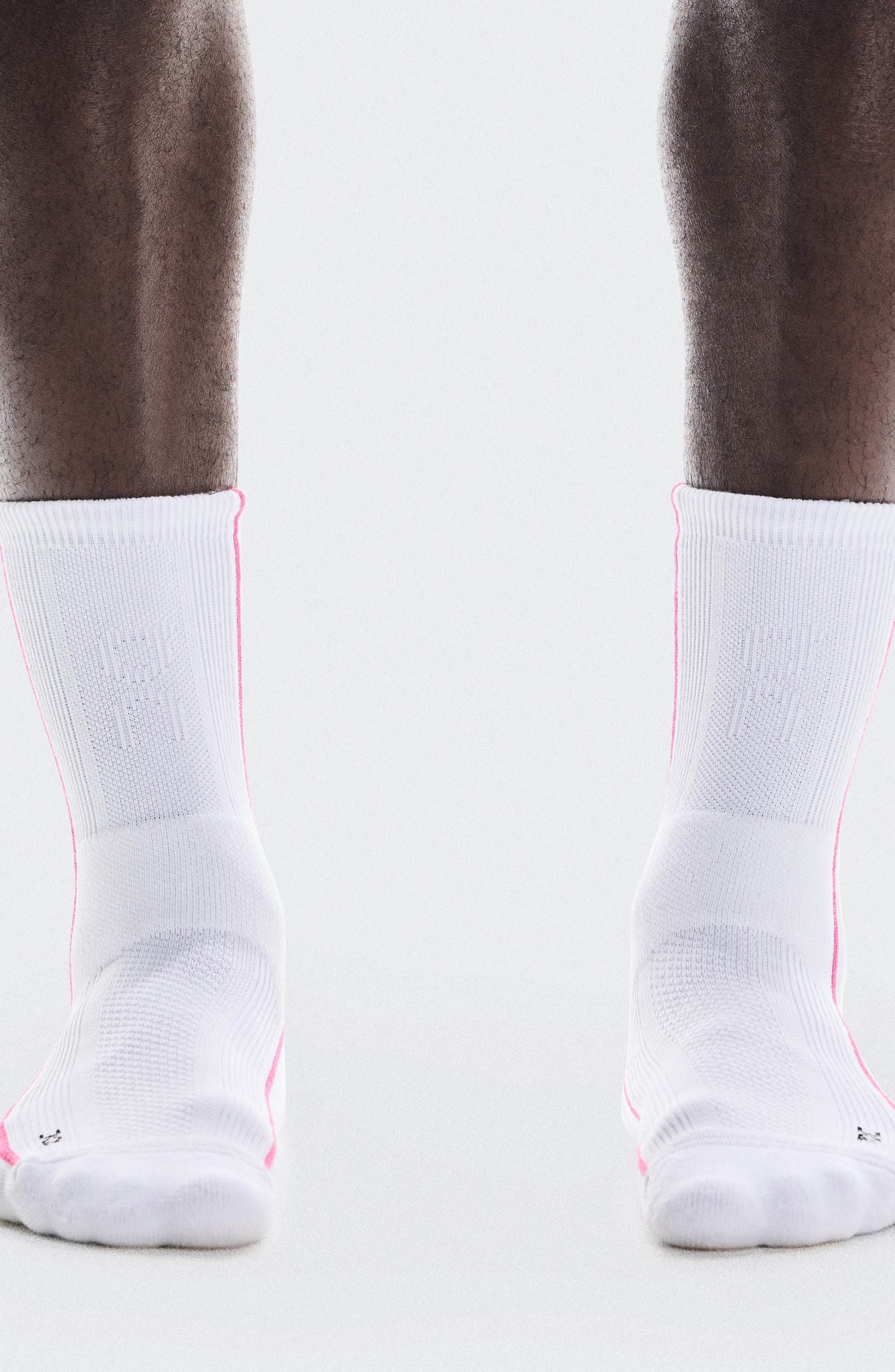 On Court Crew Socks in White/Pink at Nordstrom - 2
