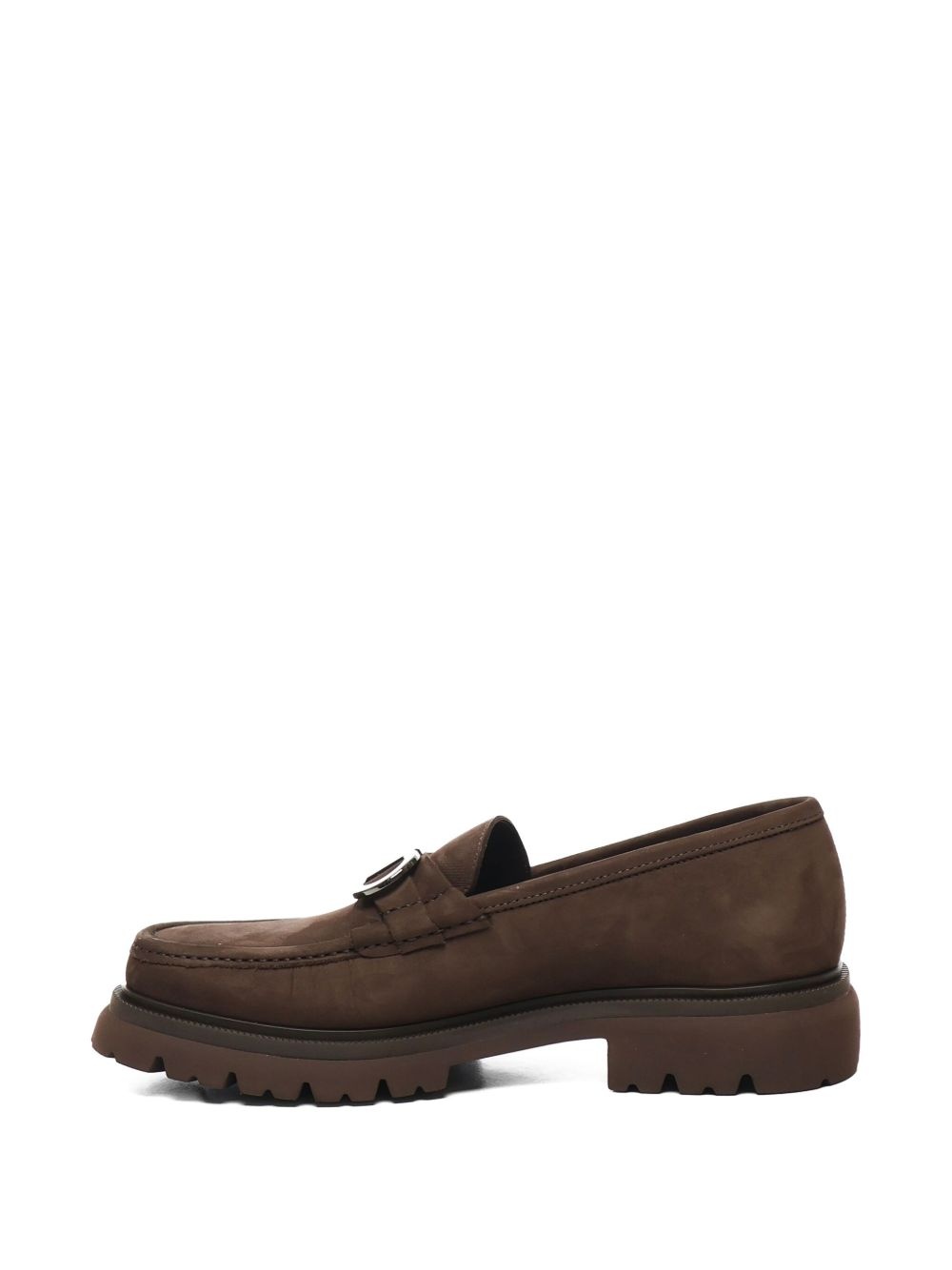 Gancini-buckle loafers - 4