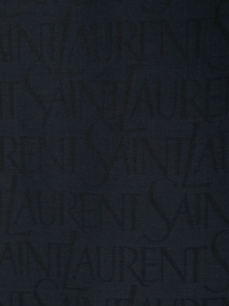 SAINT LAURENT logo-jacquard scarf outlook