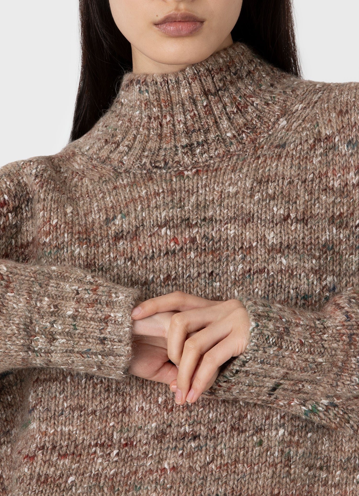 Oversized Textured Jumper - 4