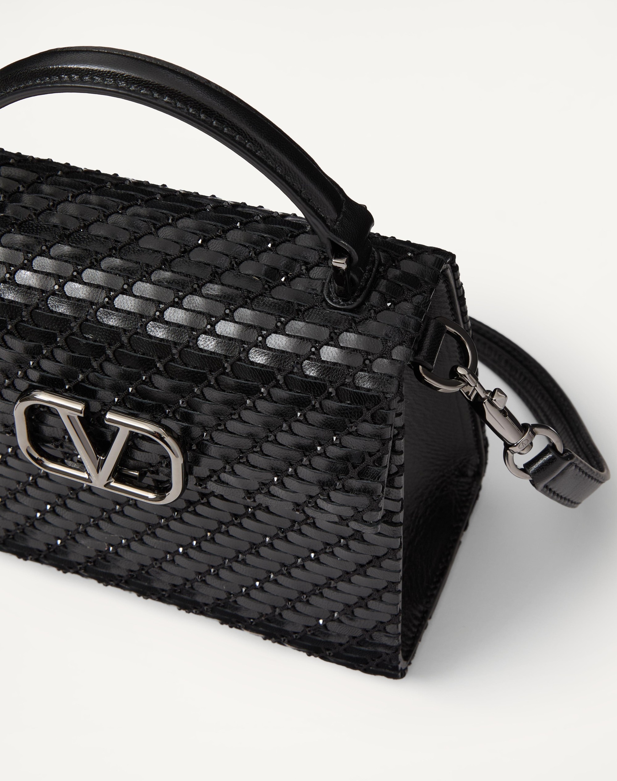VALENTINO GARAVANI VSLING MINI WOVEN HANDBAG - 7