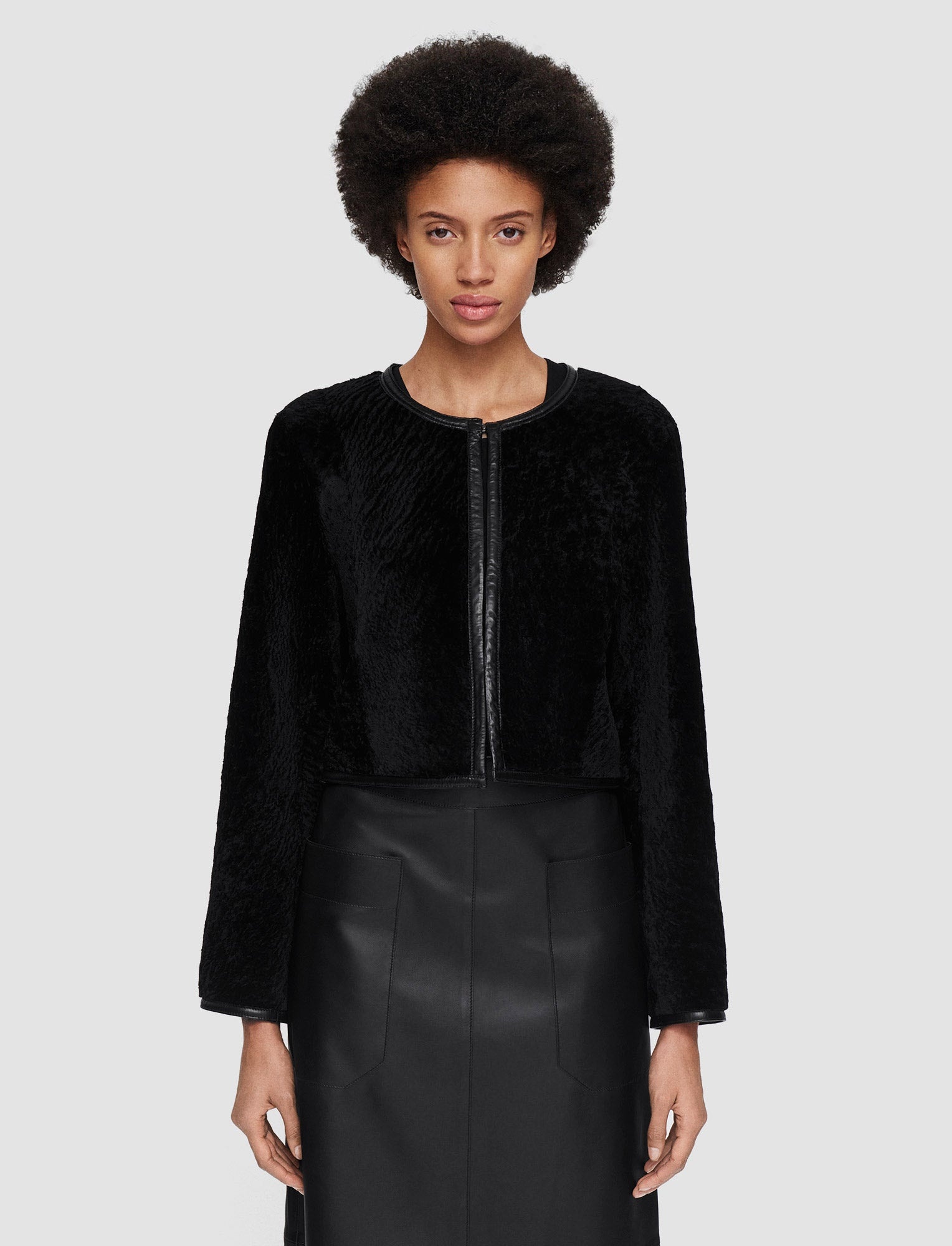Reversible Embossed Shearling Maurice Jacket - 3