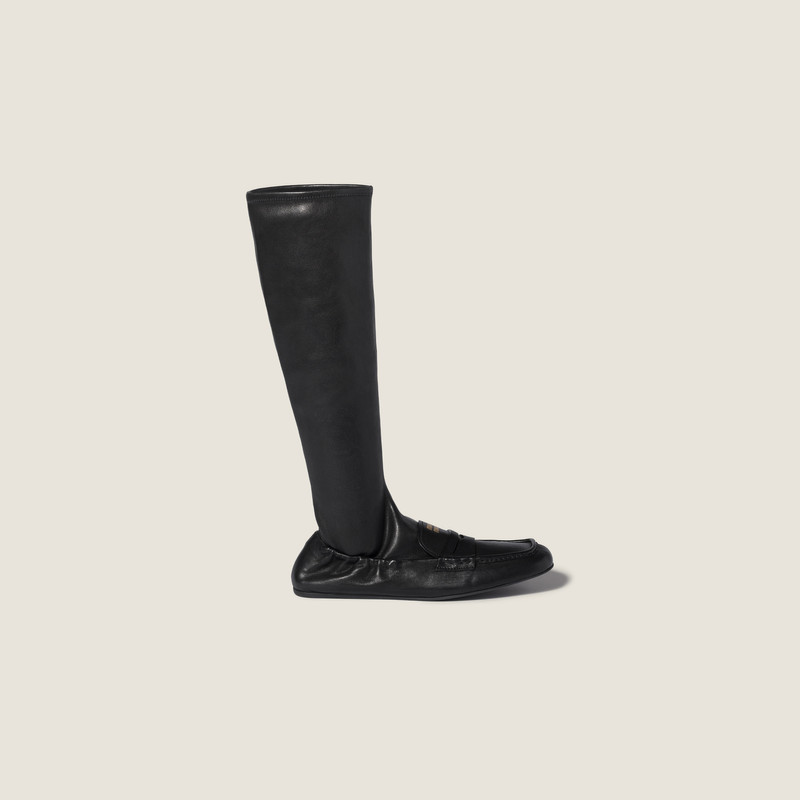 Miu Miu Ruches nappa leather boots outlook