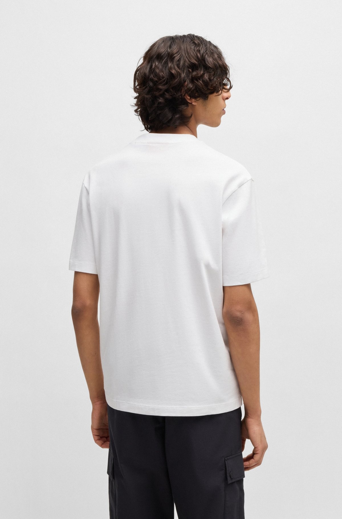 HUGO X RB COTTON-JERSEY T-SHIRT WITH DEGRADÉ BULL GRAPHIC - 5