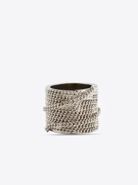 DRIES VAN NOTEN | DOUBLE CHAIN RING SILVER リング DRIES VAN NOTEN | DOUBLE CHAIN RING SILVER リング (Dries Van