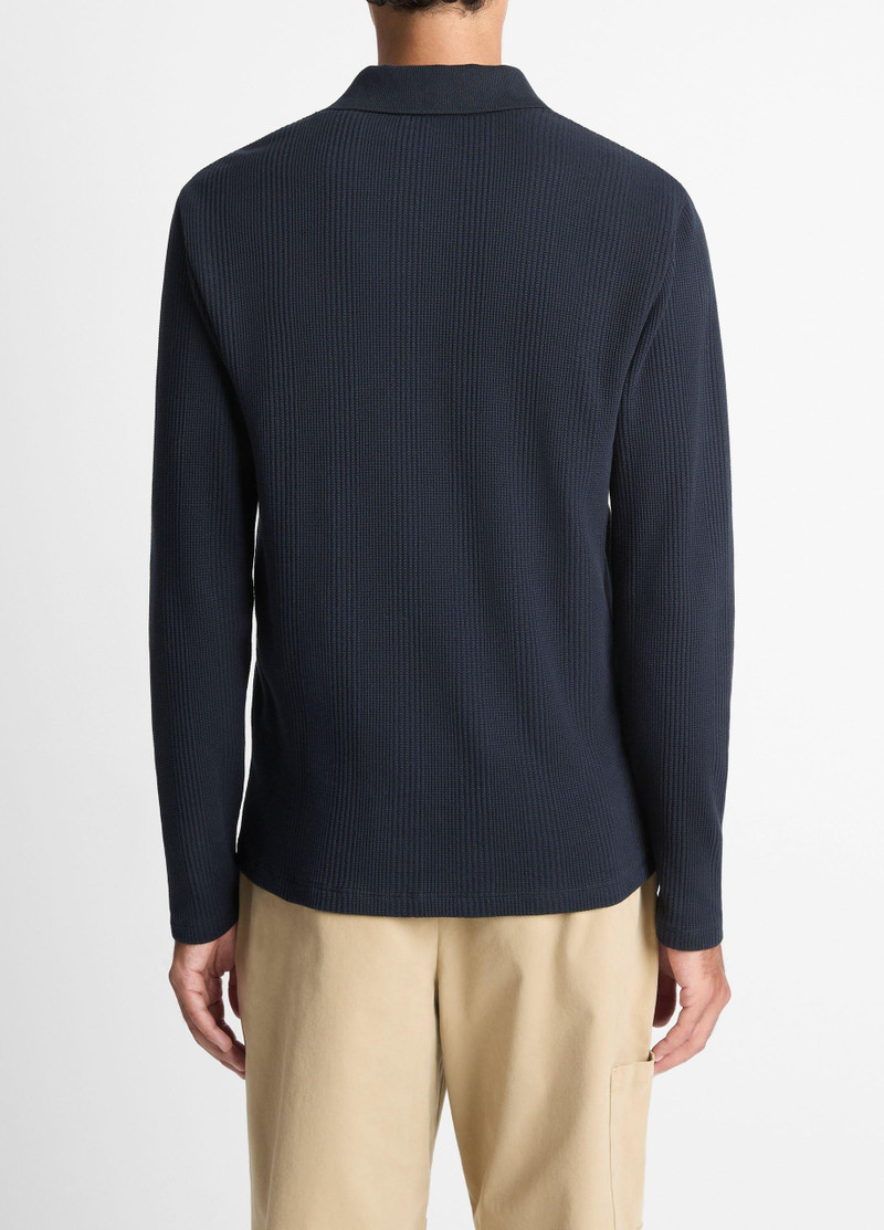 Vince Variegated Cotton Polo Shirt outlook