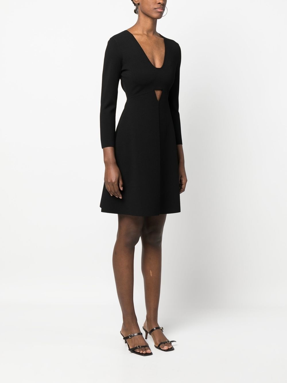 cut-out mini dress - 3