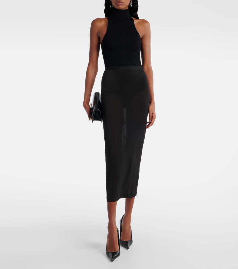 WARDROBE.NYC Sheer midi skirt outlook