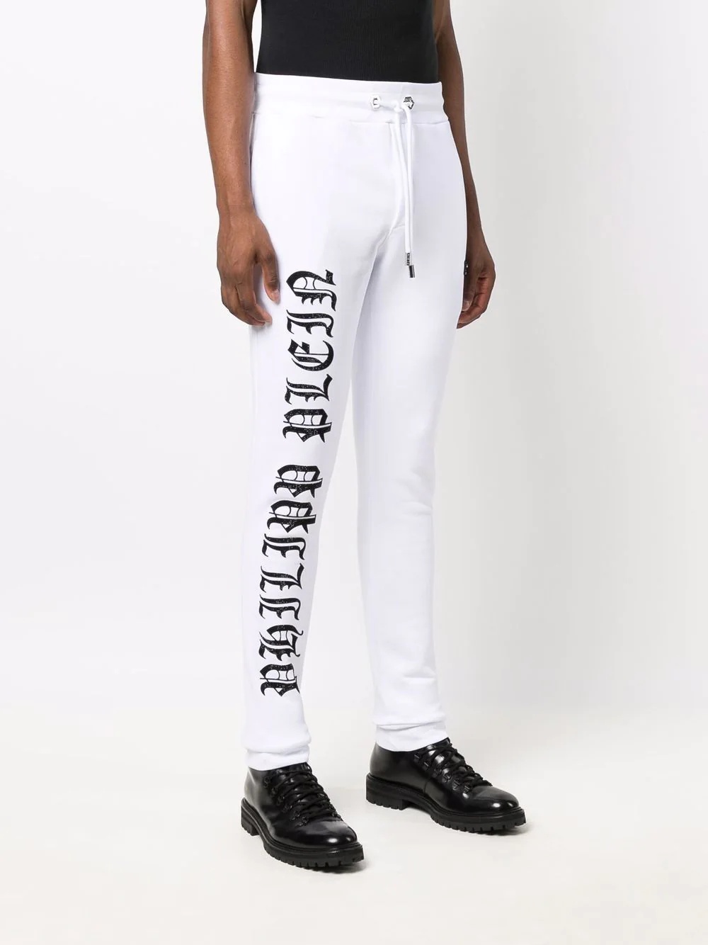 logo-print jogging trousers - 3