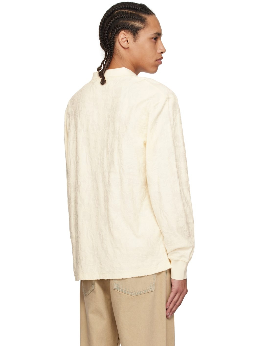 Off-White Robert Plush Long Sleeve Polo - 3