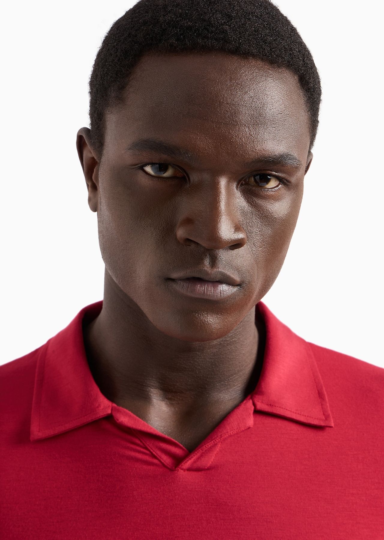 Stretch viscose jersey short-sleeved polo shirt - 9