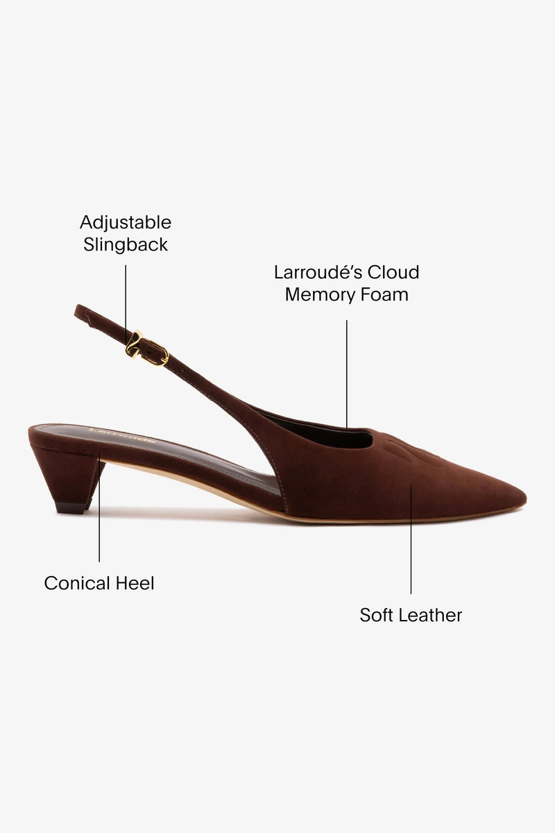 Kaitlan LL Low Pump In Brown Suede 5