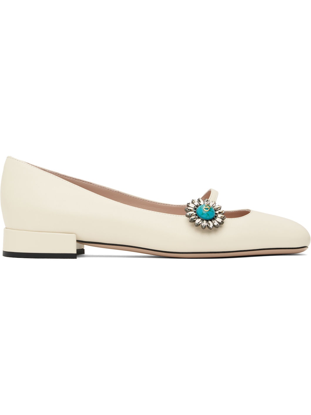 Off-White Mary-Jane Preshoes Ballerina Flats - 1