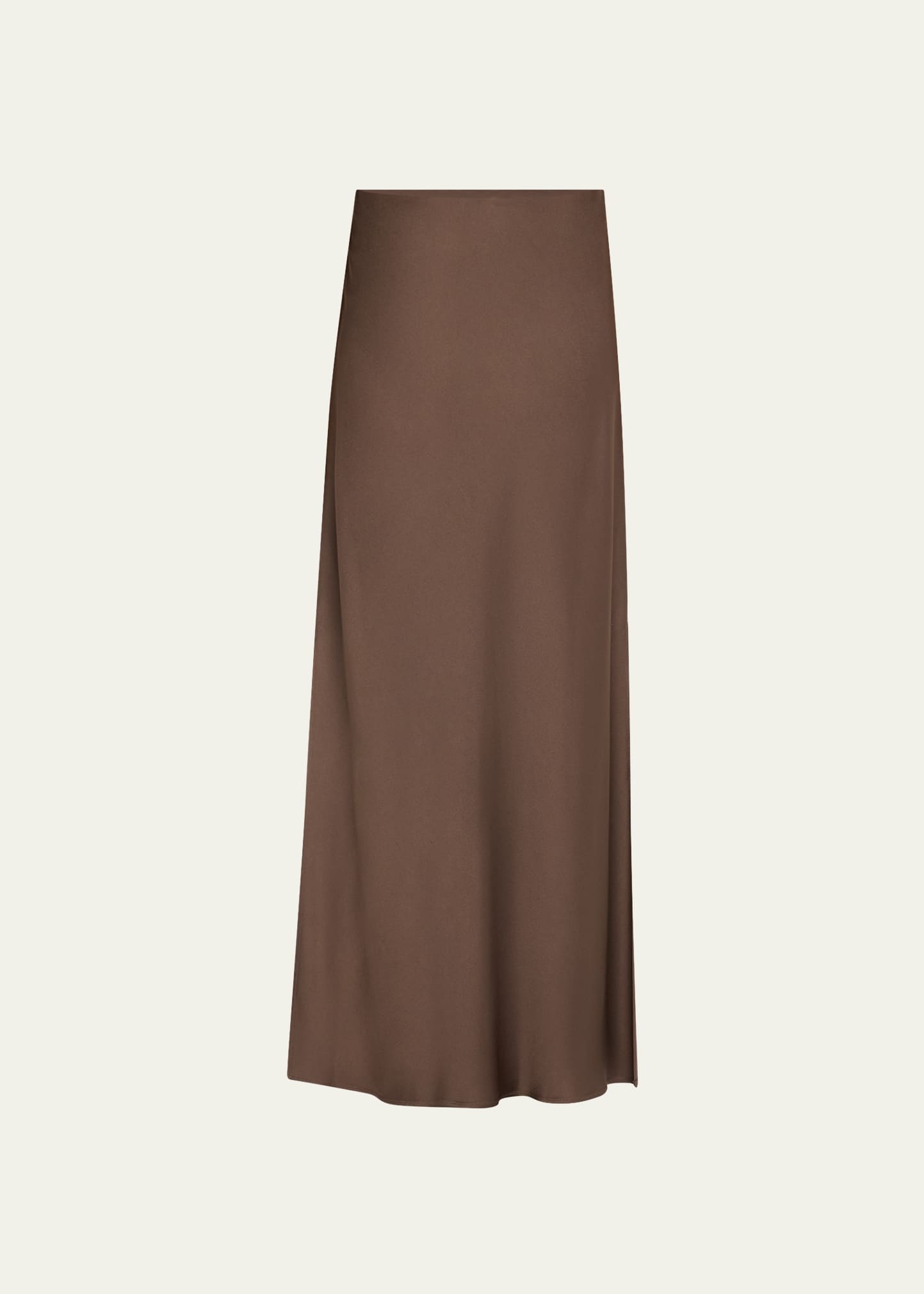 Satin Cady Maxi Pencil Skirt - 1