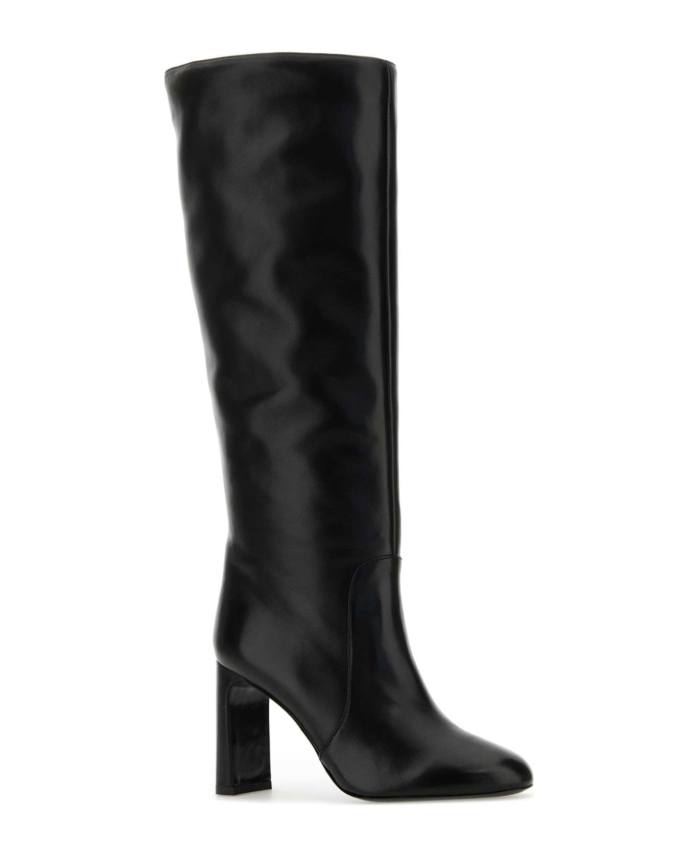 Black Nappa Leather Babette Boots - 2