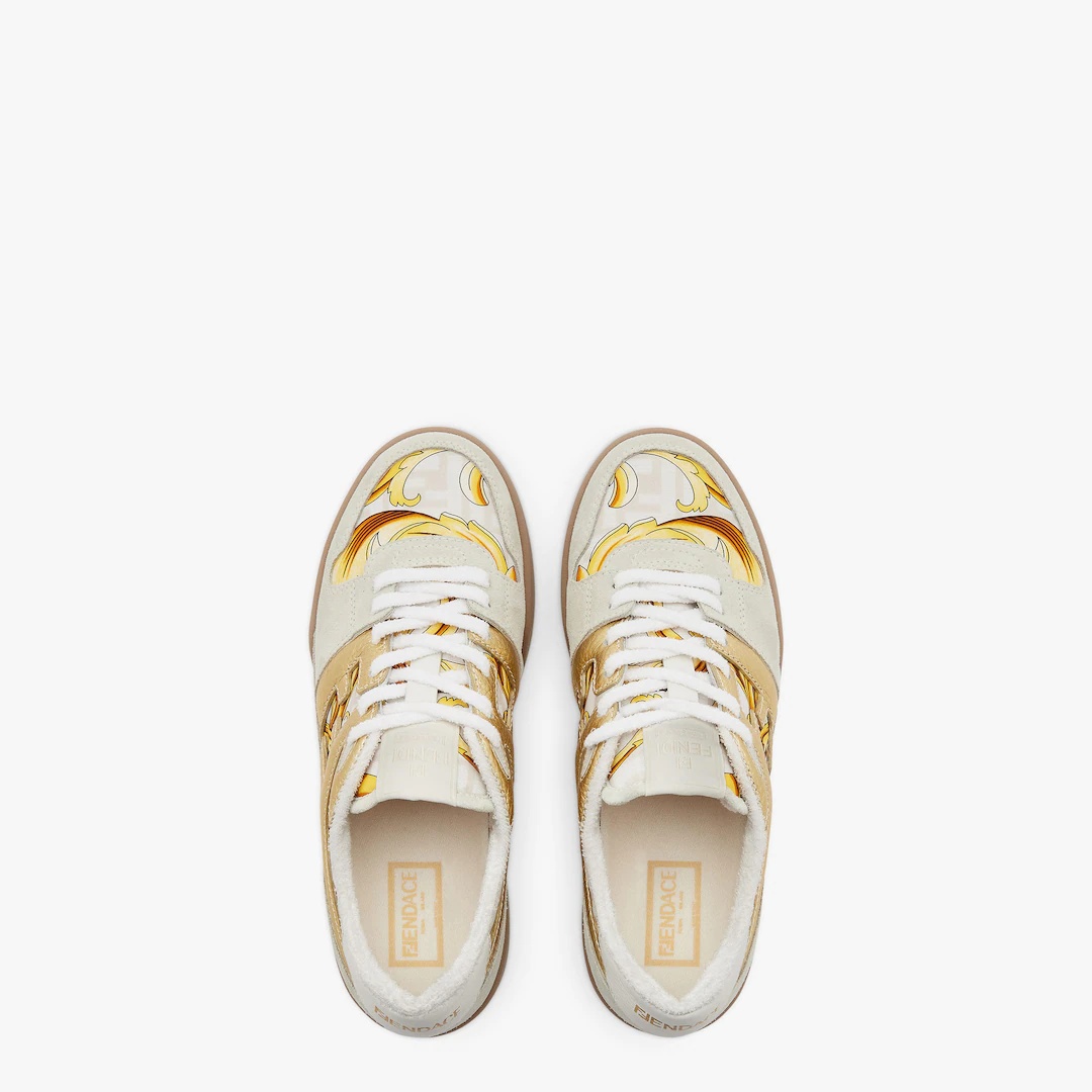 Fendace Beige suede  low-tops - 4