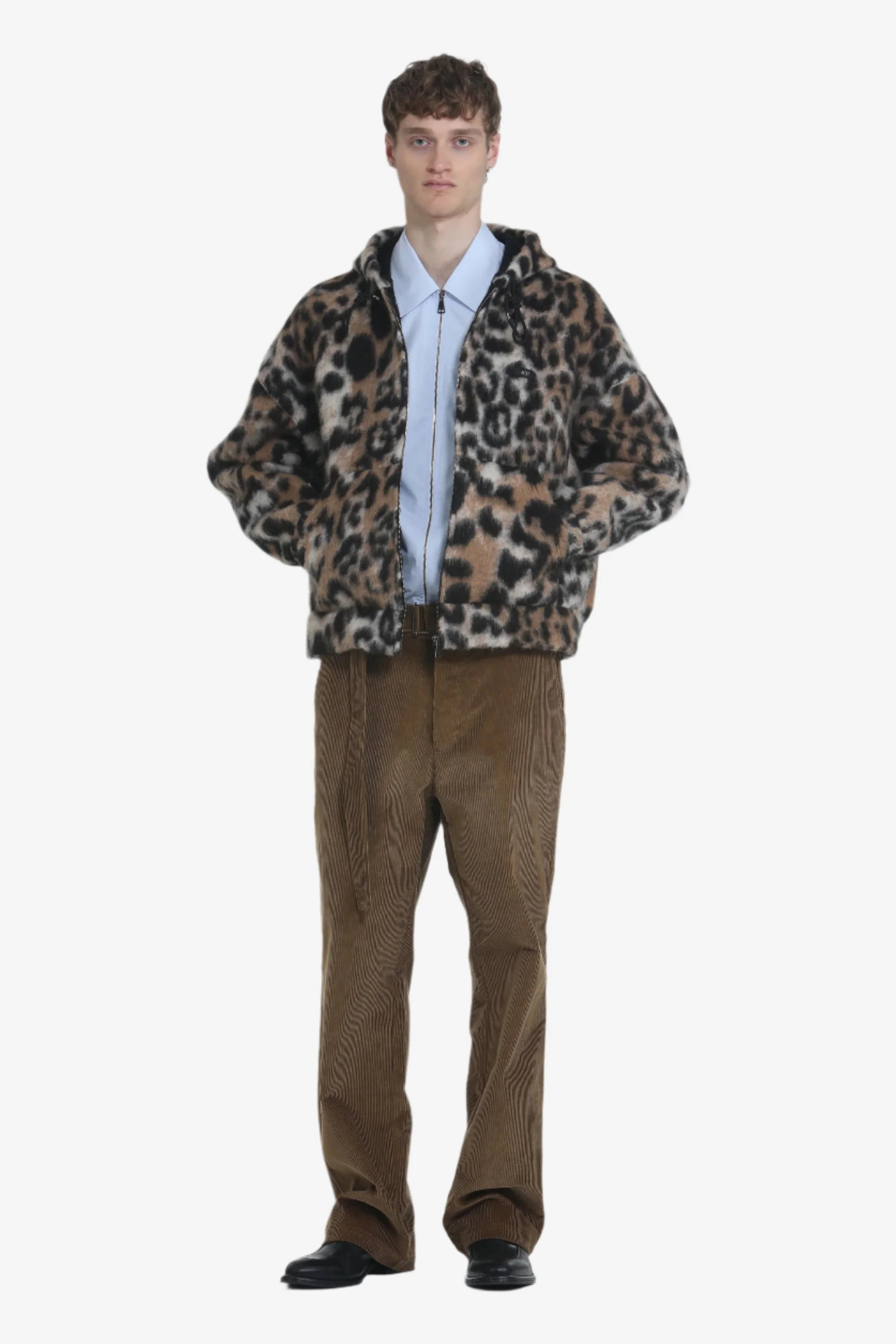 LEOPARD HOODED JACKET - 1