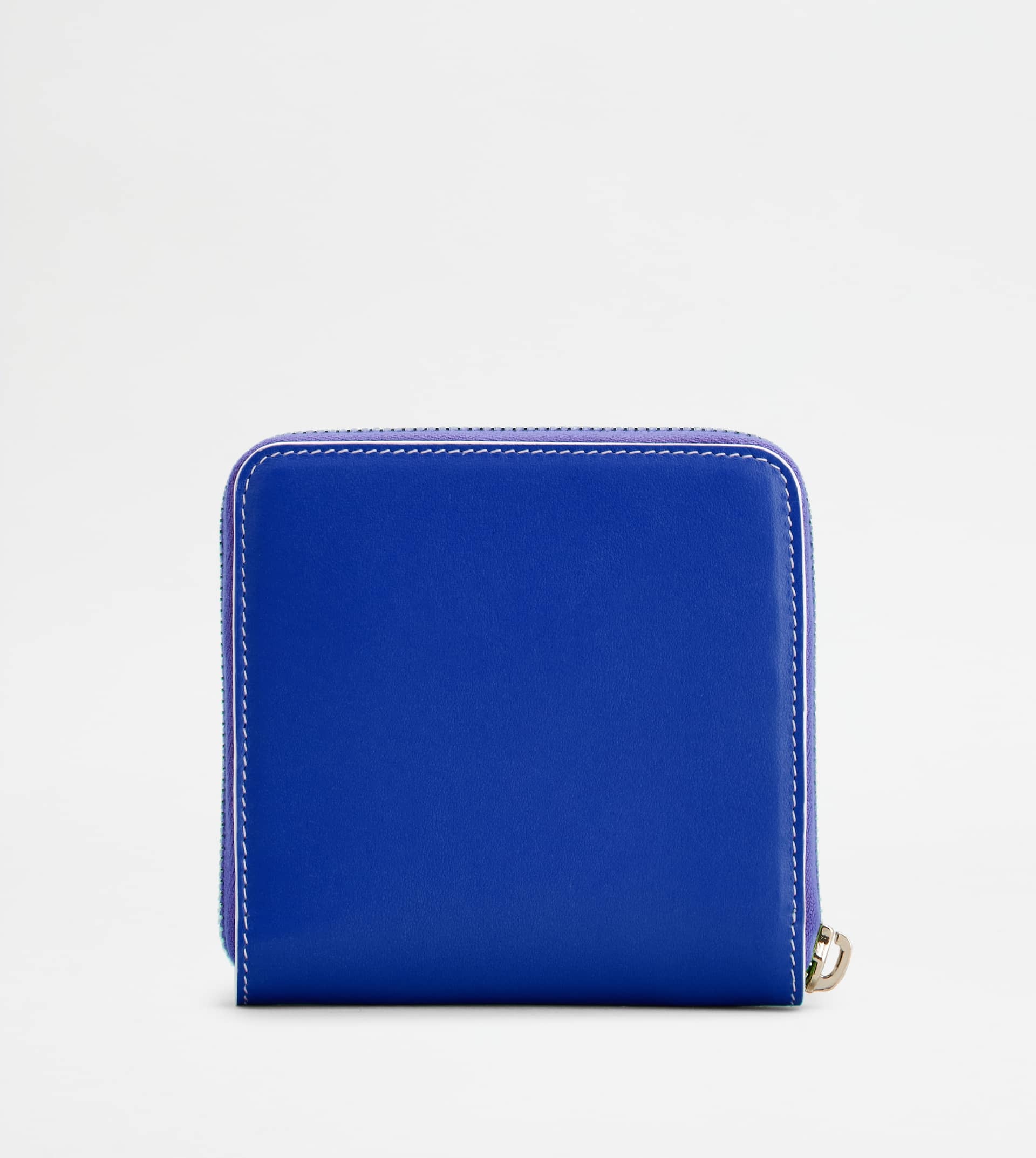 WALLET IN LEATHER - BLUE - 3