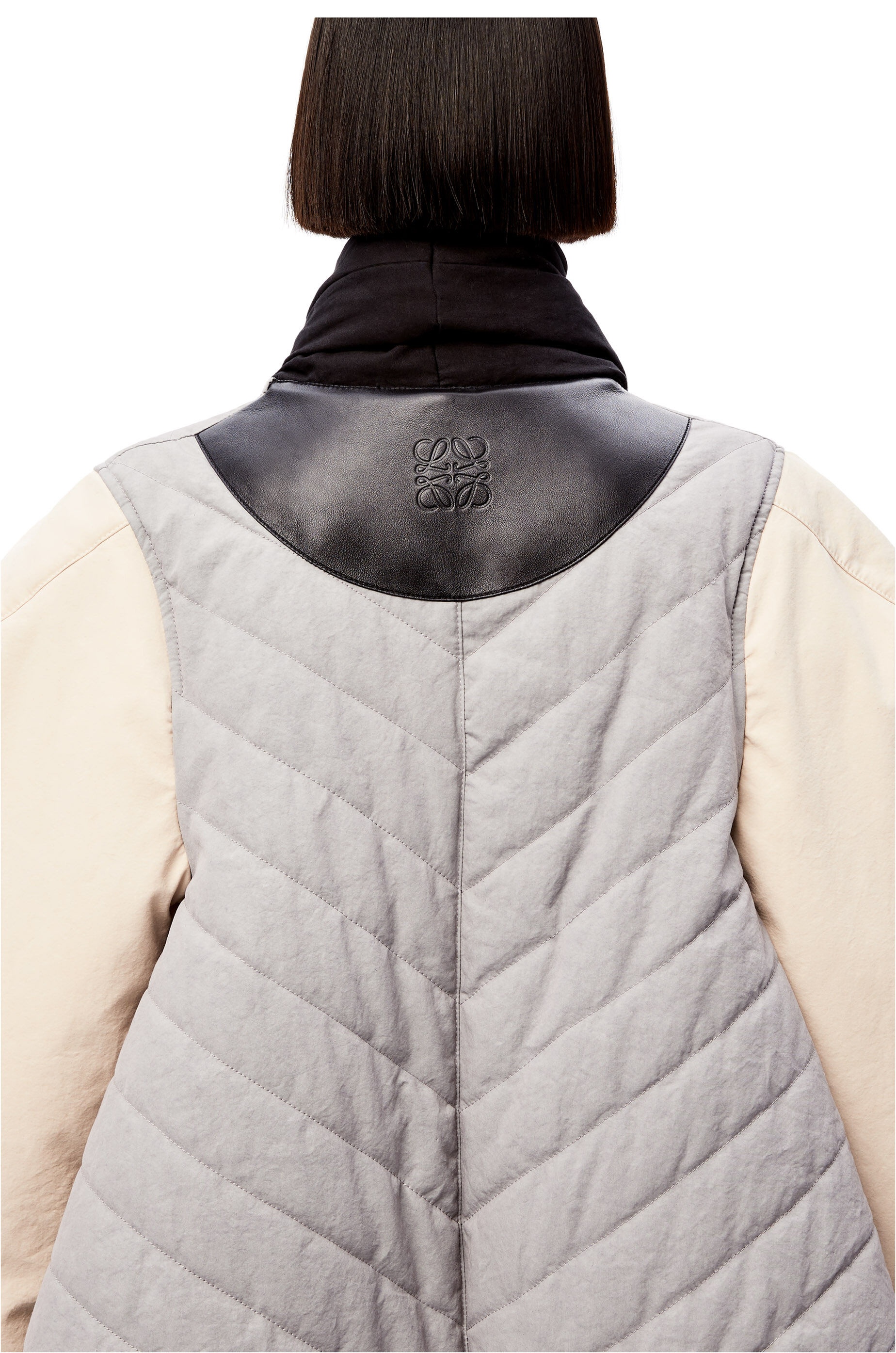 Circular sleeve parka in cotton - 5